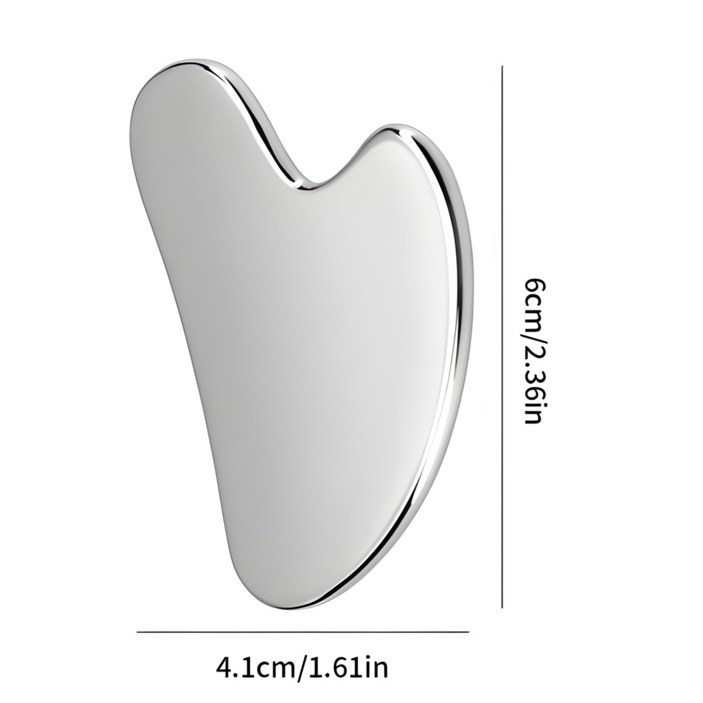 Gua Sha de acero inoxidable