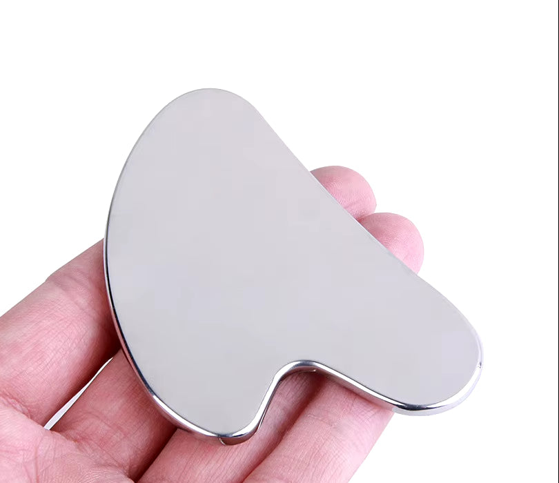 1Pcs Stainless Steel Gua Sha Scraper Massager for Face Neck Body Guasha Massage Tool Facial Skin Care Guasha Board Face Massager
